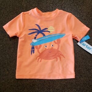 Carter's Kids Orange Swim Shirt